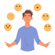 Emotional intelligence balance of anxiety and happiness Emotions mood control _ Premium Vector-photoaidcom-cropped